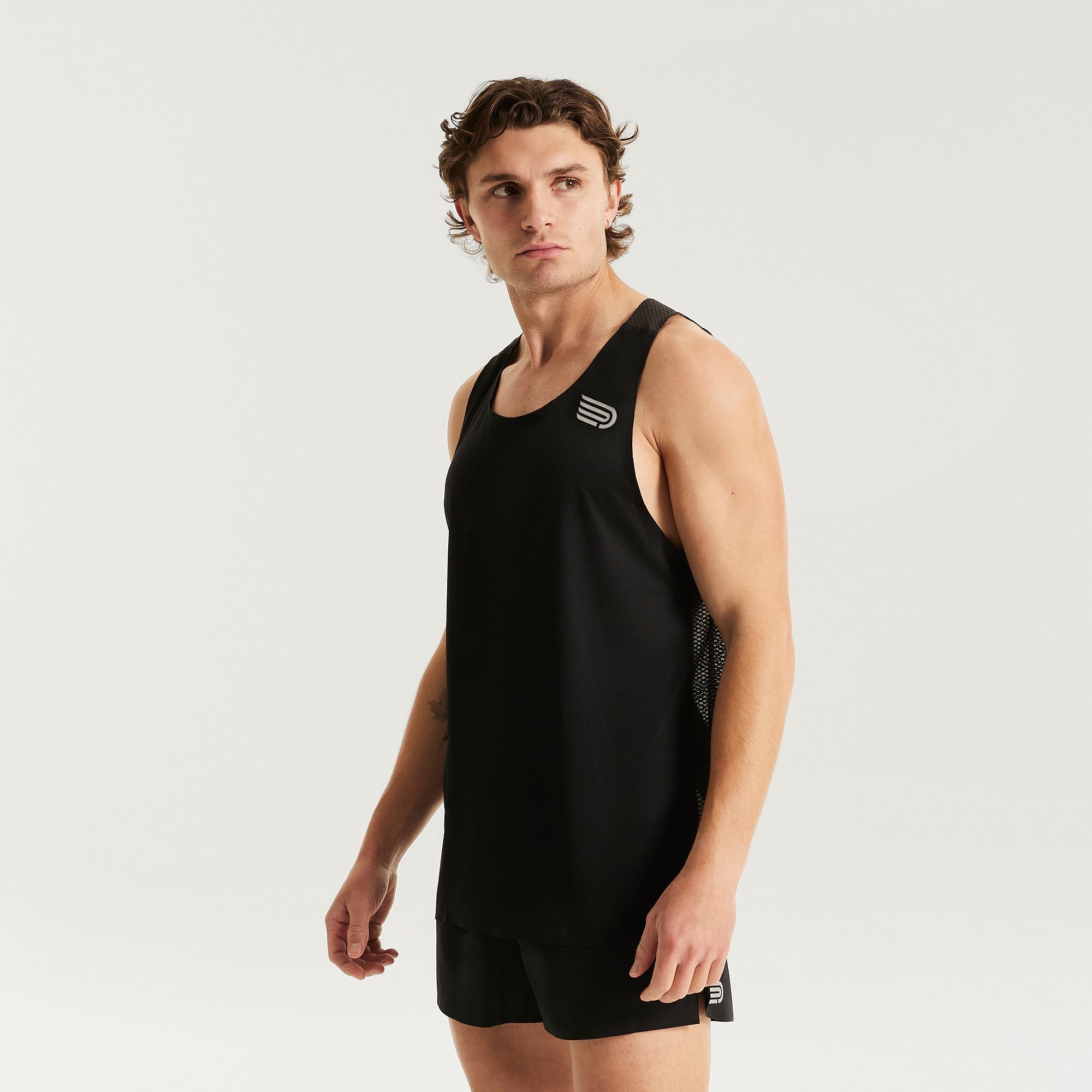 Black singlet top hotsell